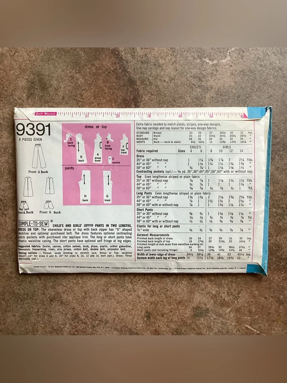 Simplicity vintage sewing